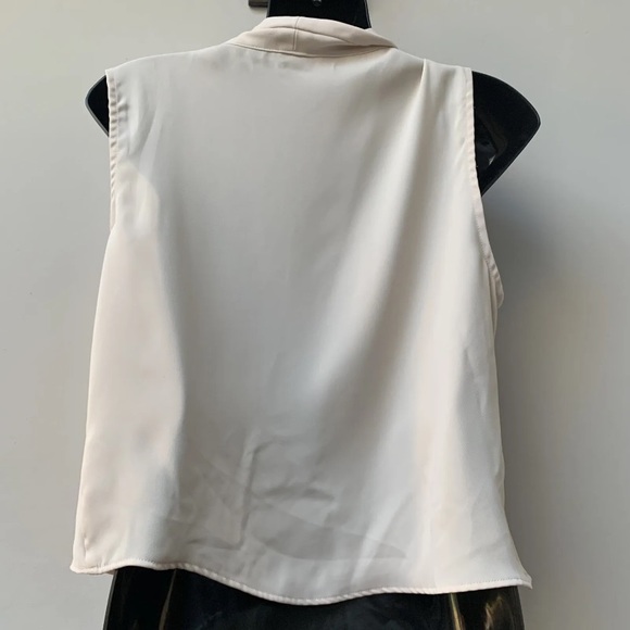 ZARA  Cowl Neck Deep Plunge Blouse 
Labelled size Large
Sleeveless - Picture 5 of 9